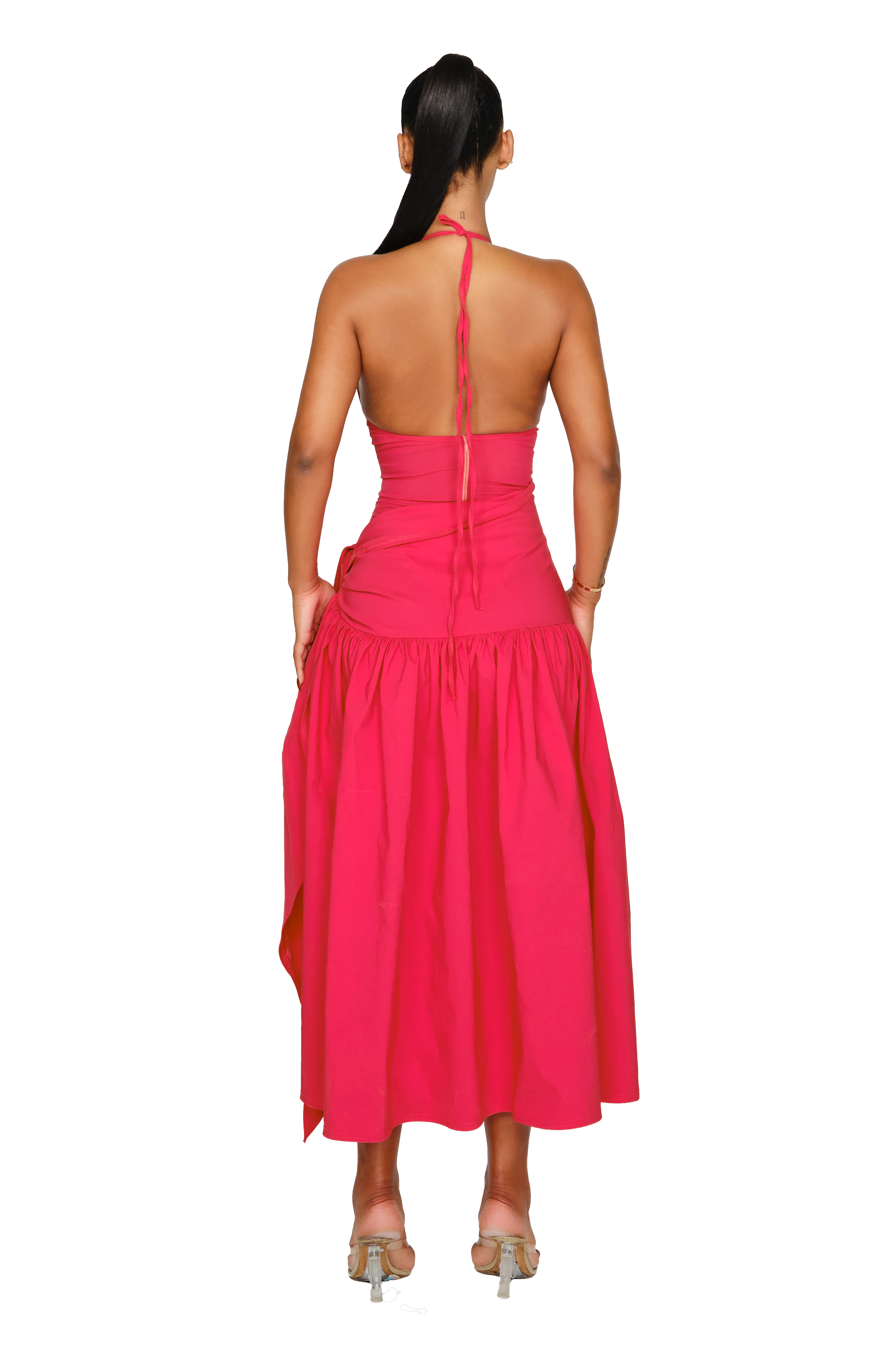 Atacama Dress - Hot Hibiscus - Image 3