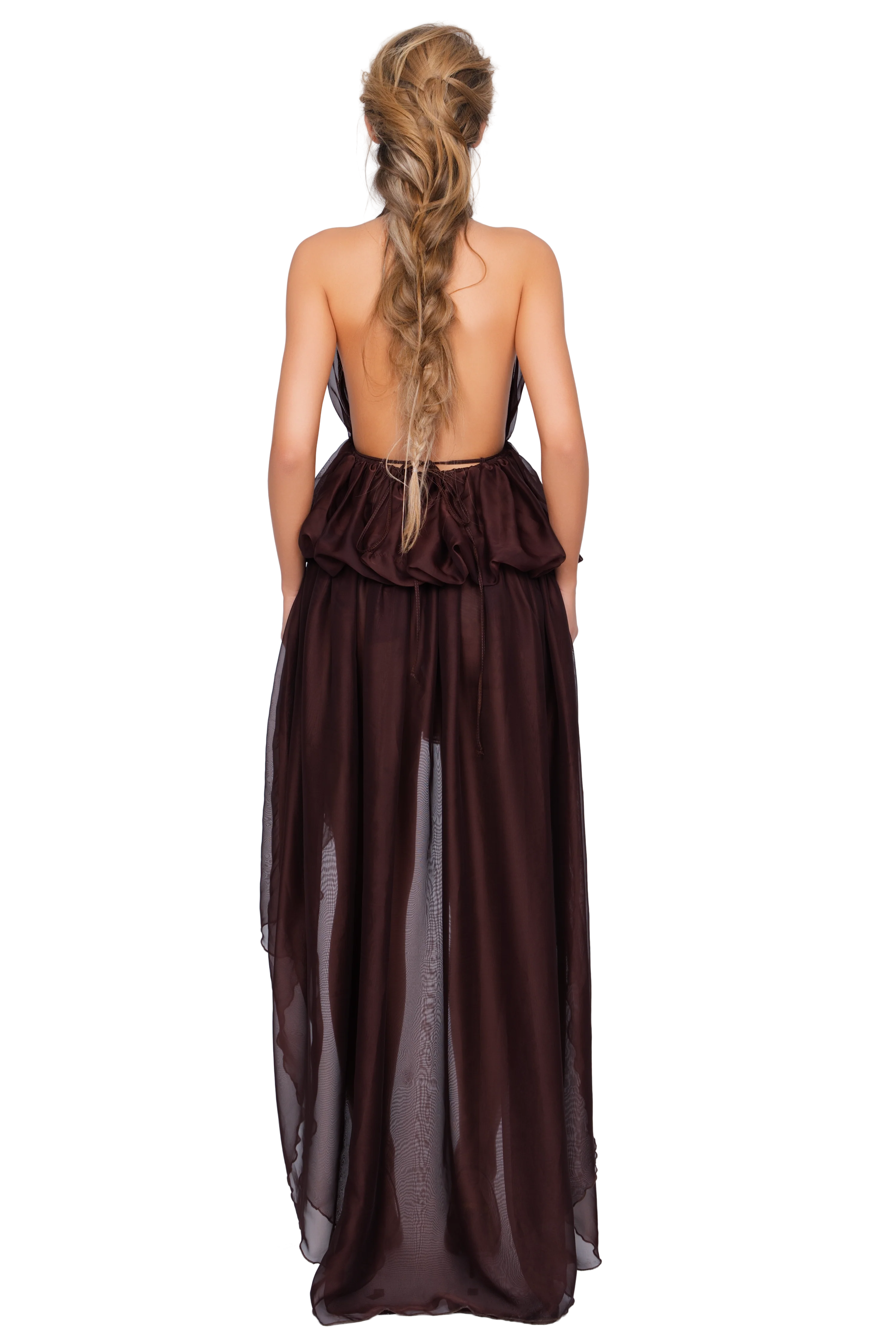 Bolzano Halter Dress - Espresso - Image 3