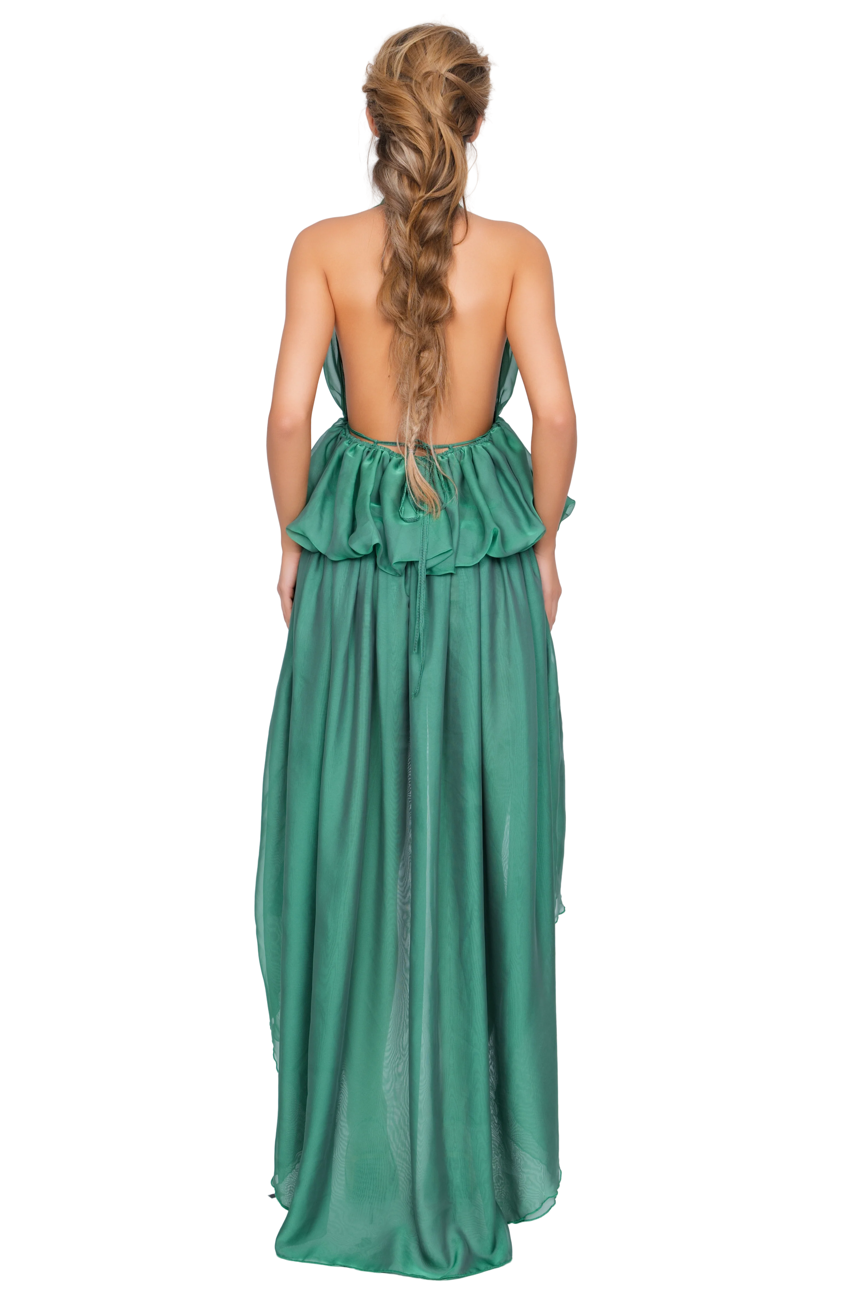 Bolzano Halter Dress - Moss Mist - Image 3