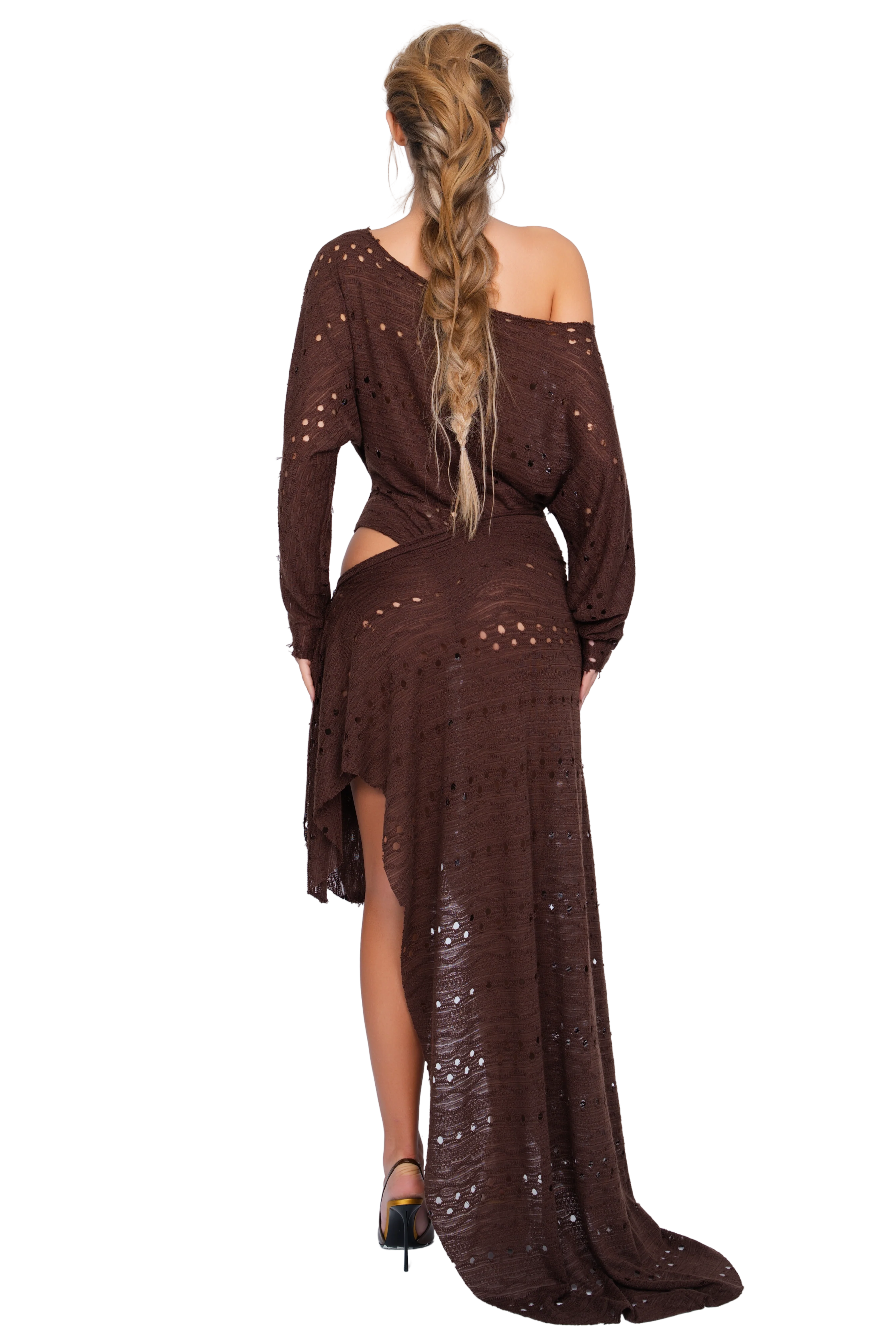 Falzarego Dress - Raw Cocoa Knit - Image 3