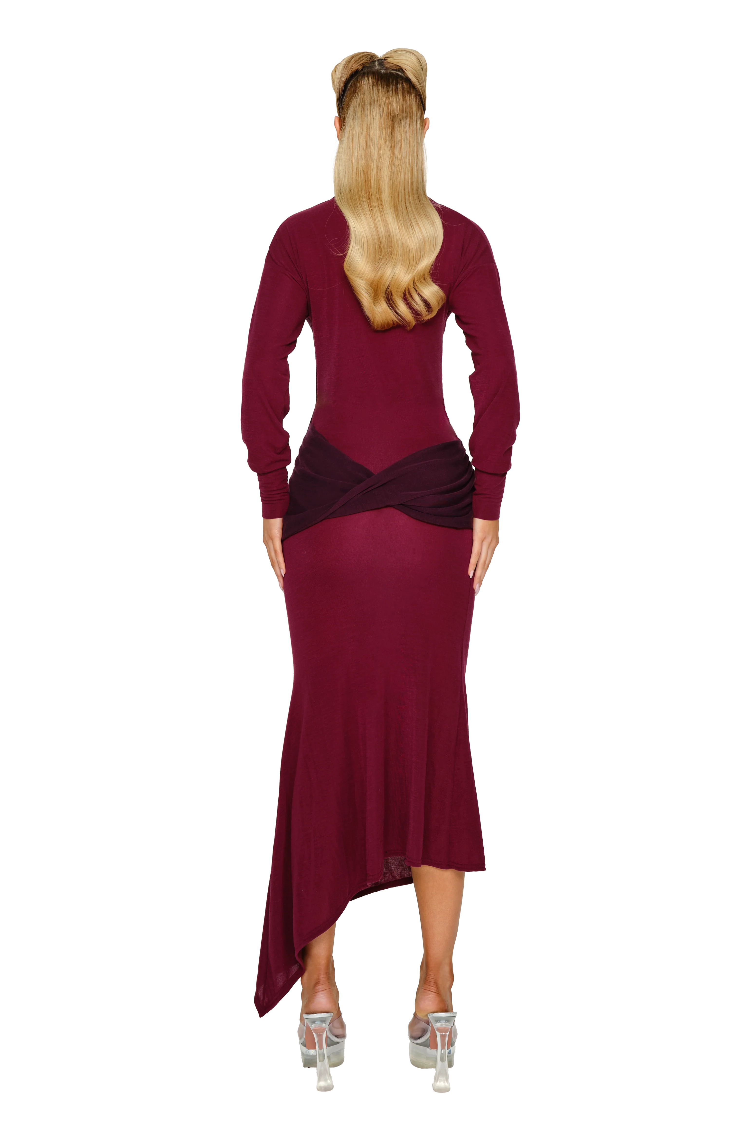 Hallasan Dress - Merlot/Malbec - Image 3