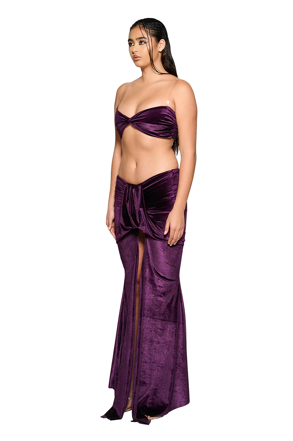 Kwai Crop Top - Burnt Aubergine - Image 3