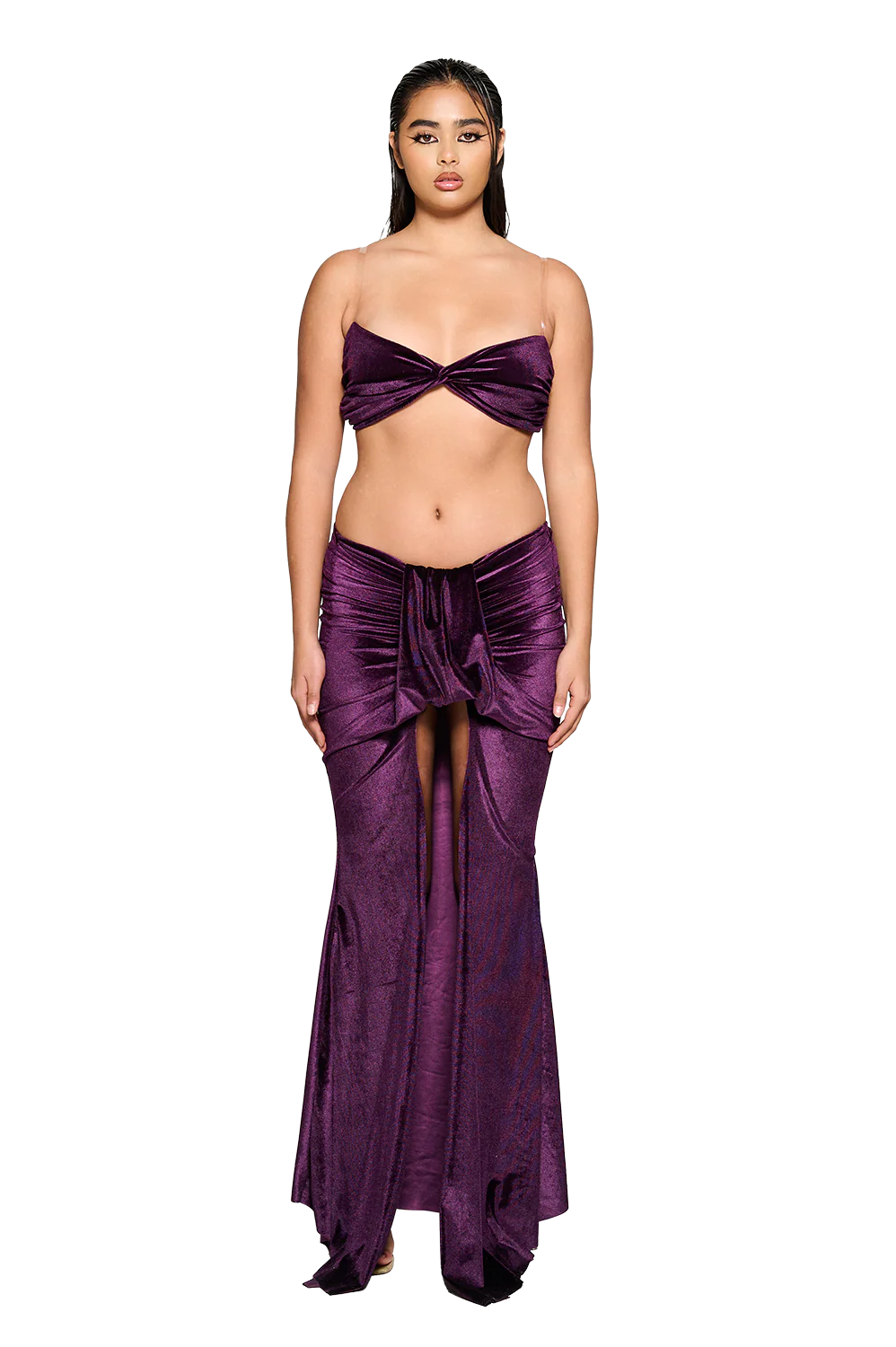 Kwai Skirt - Burnt Aubergine
