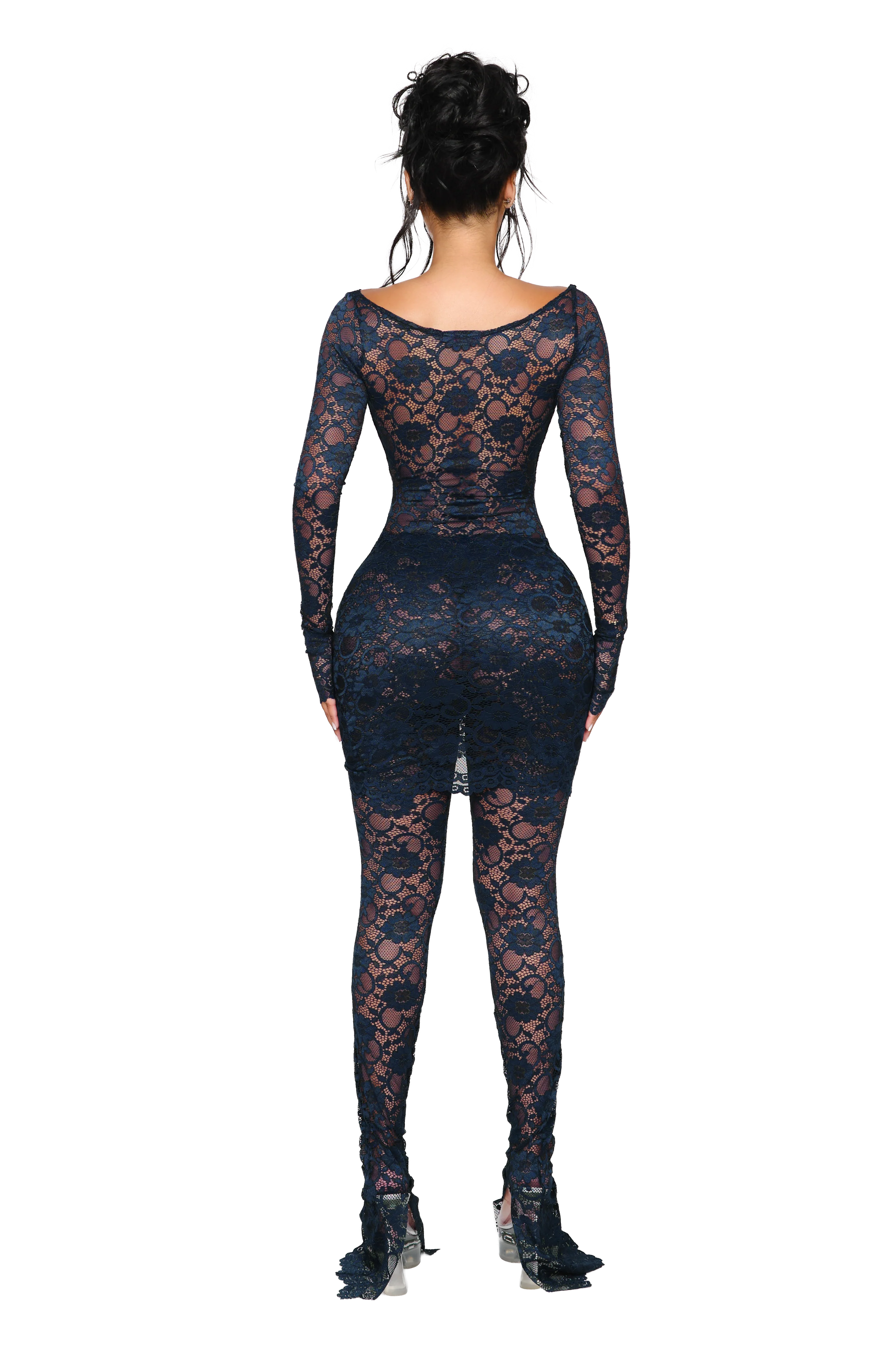 Naia Lace Leggings - Ink Vein - Image 3