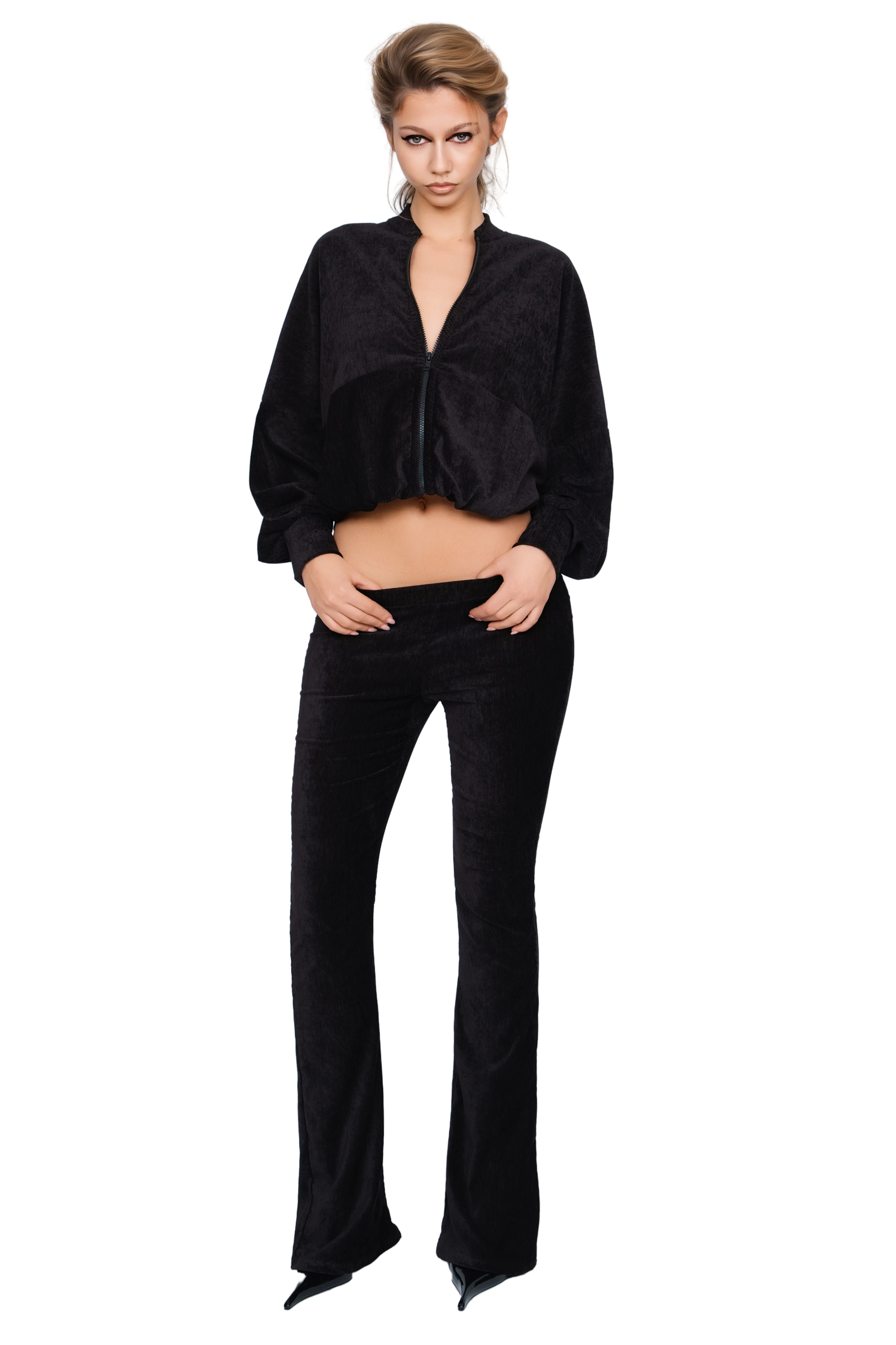 Palla Bianca Bomber Jacket - Obsidian Plush - Image 4