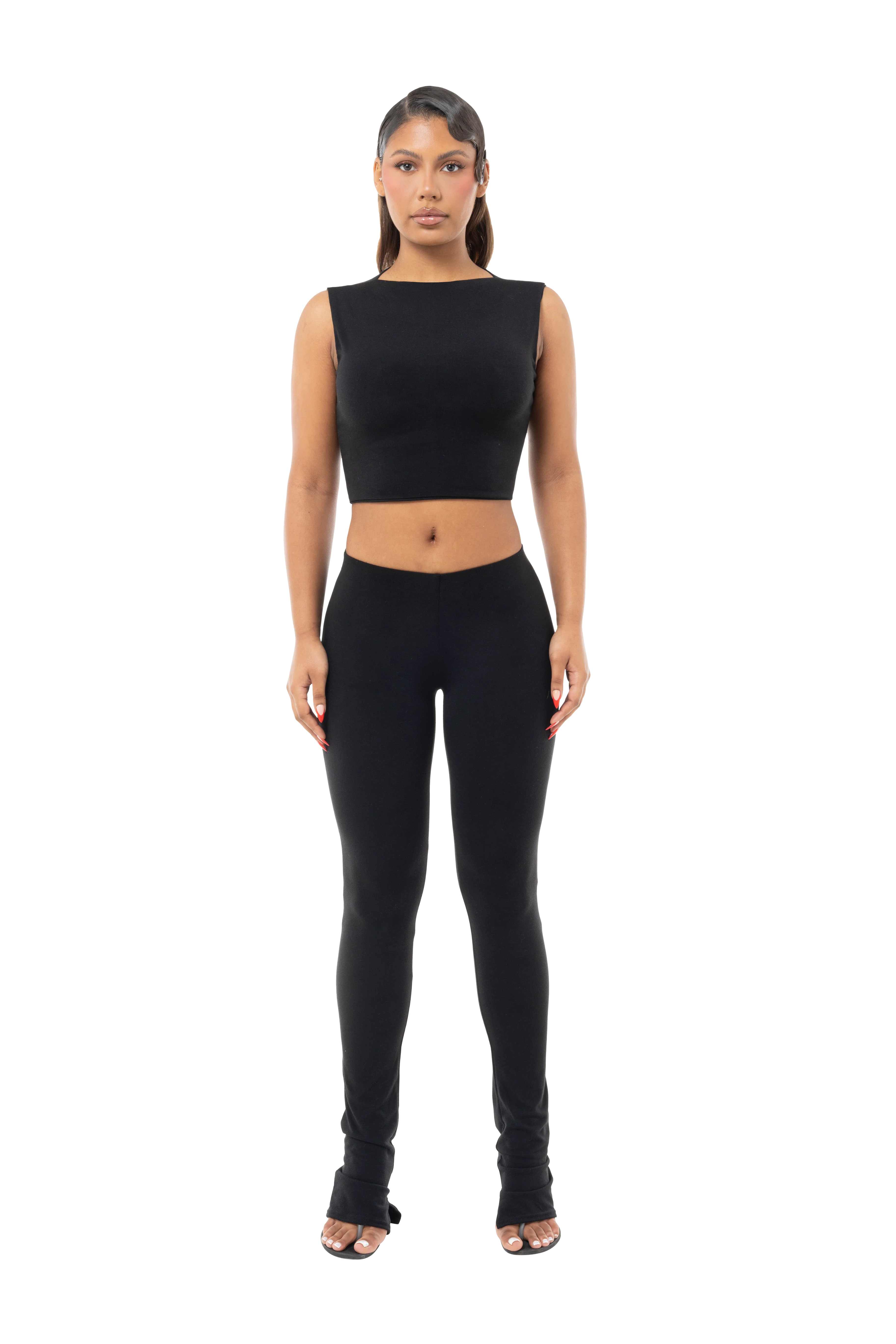 Basic Sleeveless Crop - Image 2